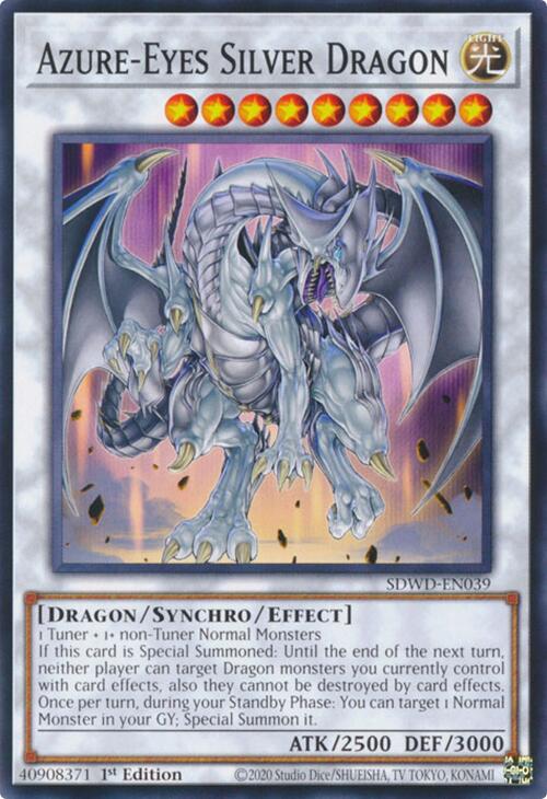 Azure-Eyes Silver Dragon [SDWD-EN039] Common | Good Games Morley