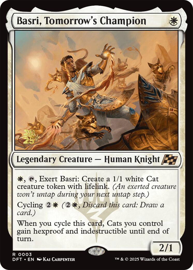 Basri, Tomorrow's Champion [Aetherdrift Prerelease Promos] | Good Games Morley