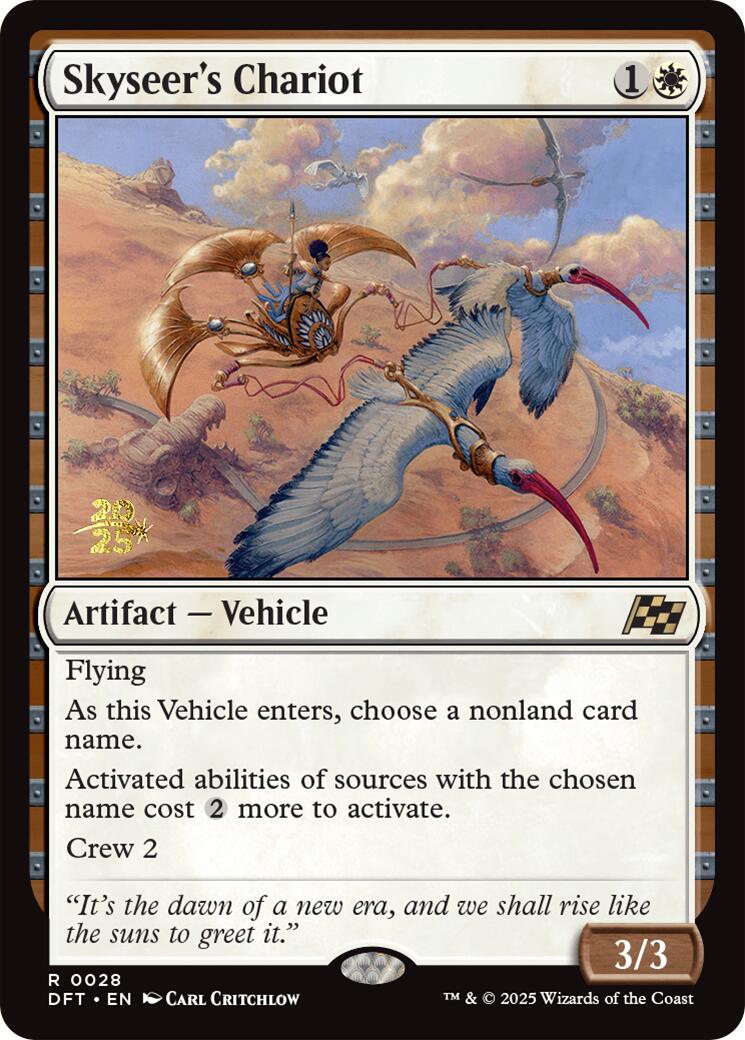 Skyseer's Chariot [Aetherdrift Prerelease Promos] | Good Games Morley