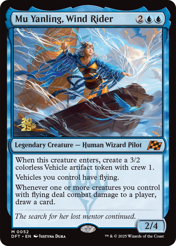 Mu Yanling, Wind Rider [Aetherdrift Prerelease Promos] | Good Games Morley
