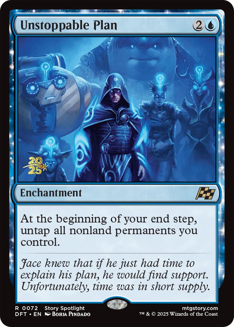 Unstoppable Plan [Aetherdrift Prerelease Promos] | Good Games Morley