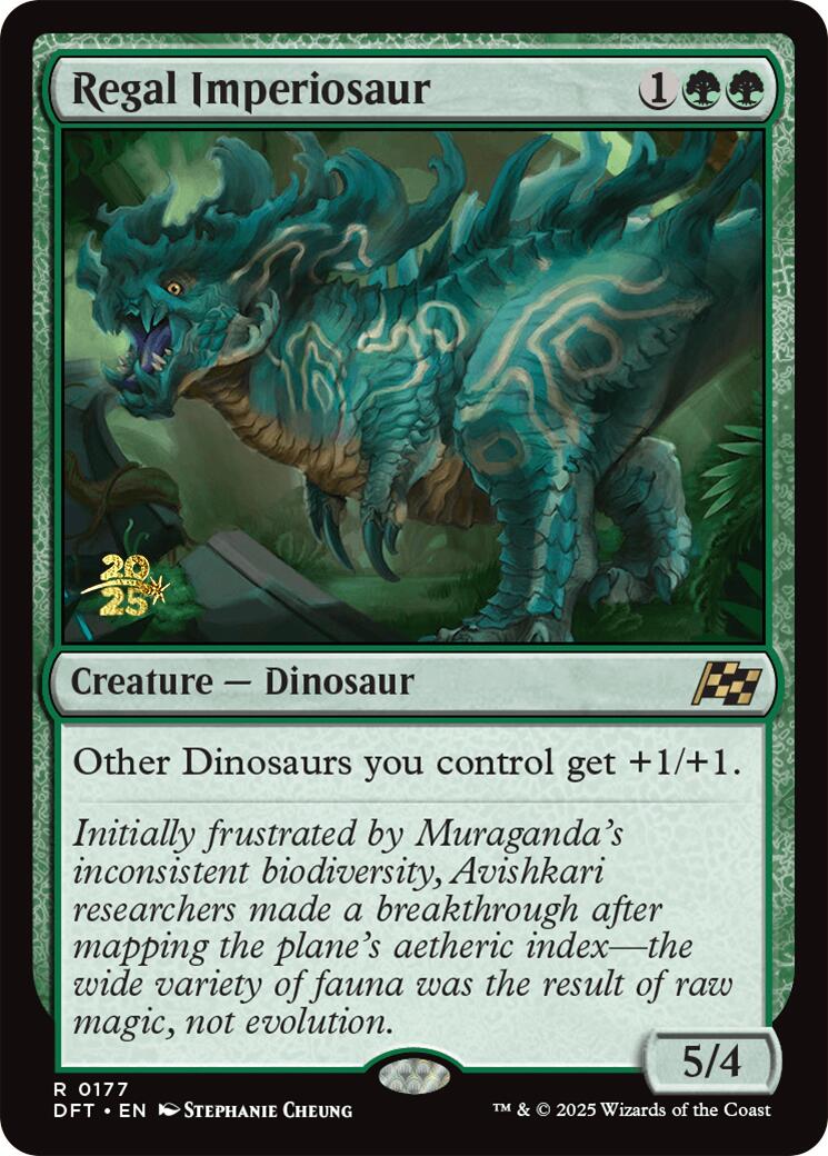 Regal Imperiosaur [Aetherdrift Prerelease Promos] | Good Games Morley