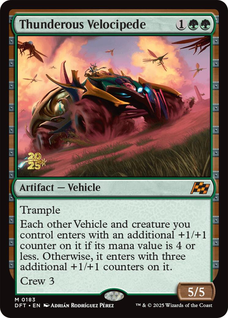 Thunderous Velocipede [Aetherdrift Prerelease Promos] | Good Games Morley