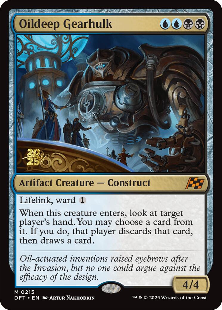 Oildeep Gearhulk [Aetherdrift Prerelease Promos] | Good Games Morley