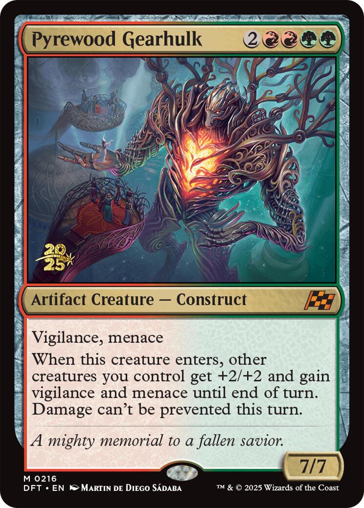 Pyrewood Gearhulk [Aetherdrift Prerelease Promos] | Good Games Morley