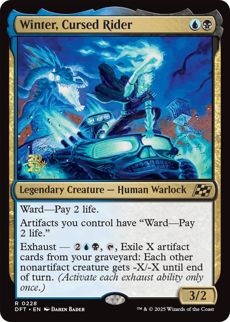 Winter, Cursed Rider [Aetherdrift Prerelease Promos] | Good Games Morley