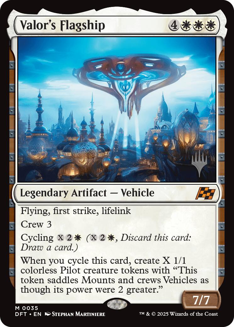 Valor's Flagship (Promo Pack) [Aetherdrift Promos] | Good Games Morley