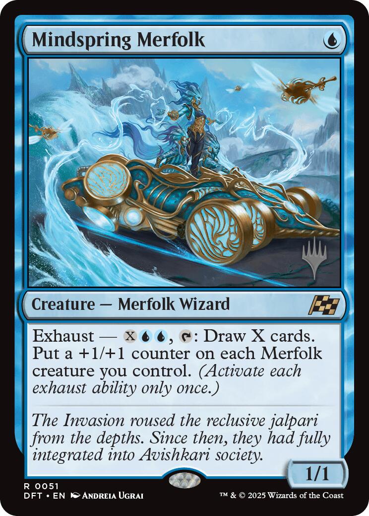 Mindspring Merfolk (Promo Pack) [Aetherdrift Promos] | Good Games Morley