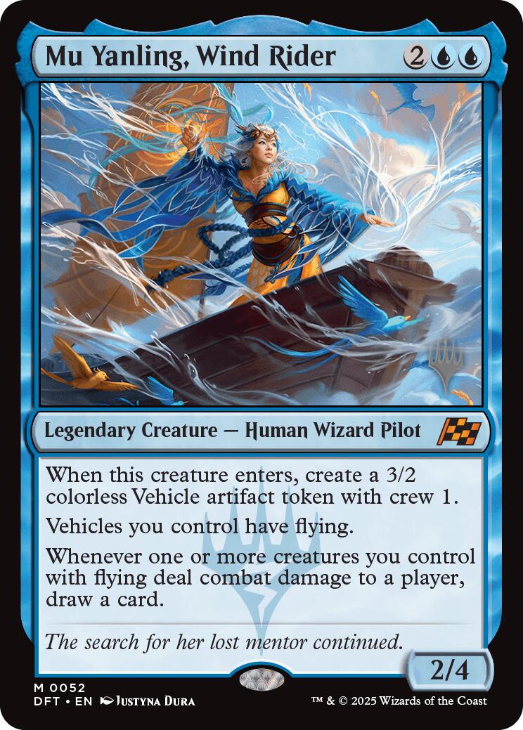 Mu Yanling, Wind Rider (Promo Pack) [Aetherdrift Promos] | Good Games Morley