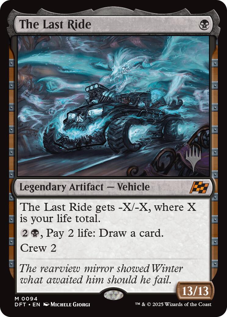 The Last Ride (Promo Pack) [Aetherdrift Promos] | Good Games Morley
