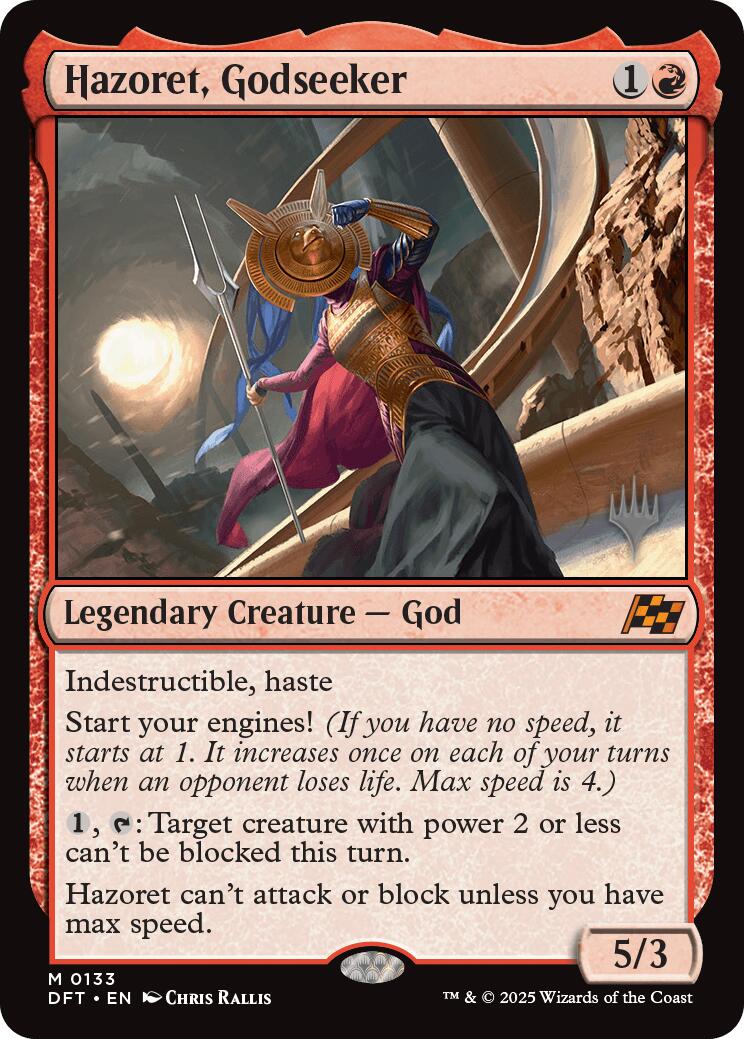 Hazoret, Godseeker (Promo Pack) [Aetherdrift Promos] | Good Games Morley