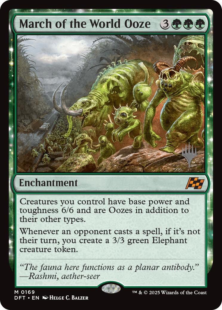 March of the World Ooze (Promo Pack) [Aetherdrift Promos] | Good Games Morley