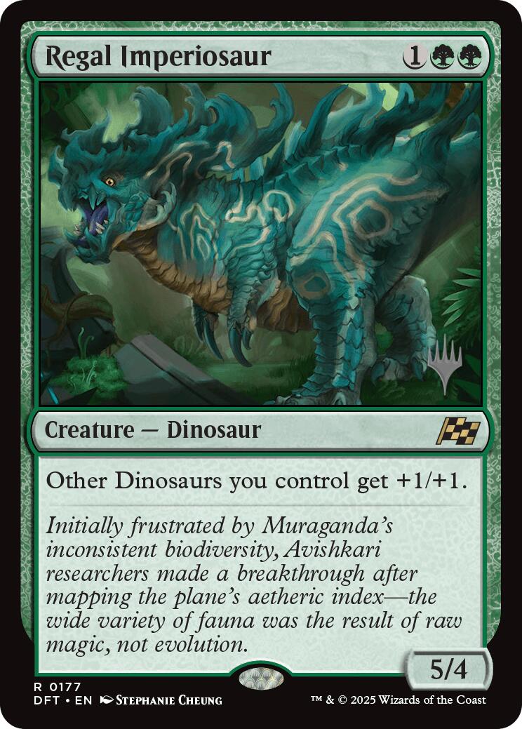 Regal Imperiosaur (Promo Pack) [Aetherdrift Promos] | Good Games Morley