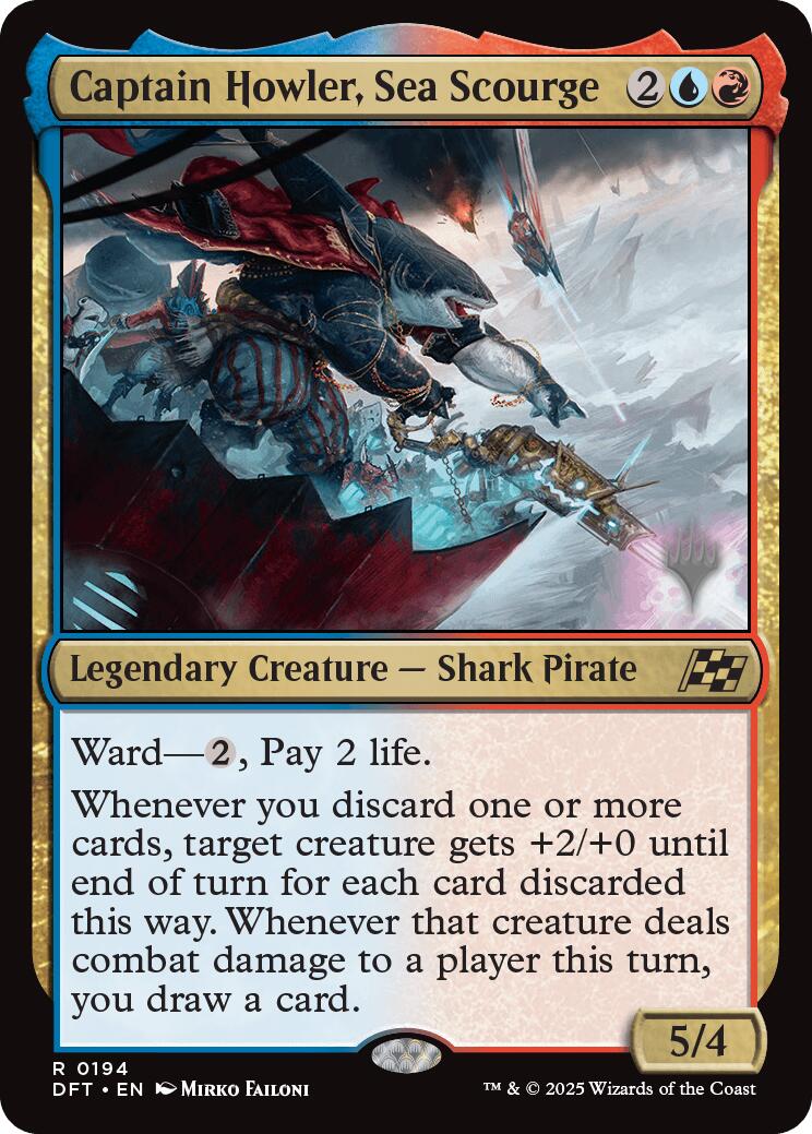 Captain Howler, Sea Scourge (Promo Pack) [Aetherdrift Promos] | Good Games Morley