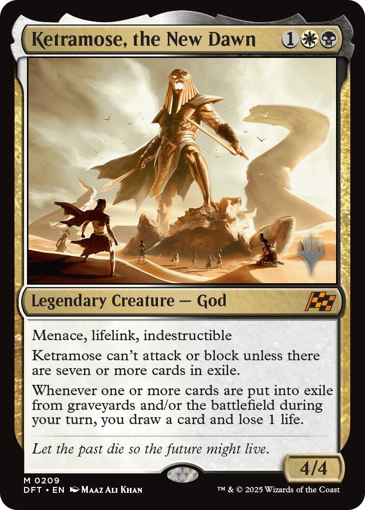 Ketramose, the New Dawn (Promo Pack) [Aetherdrift Promos] | Good Games Morley