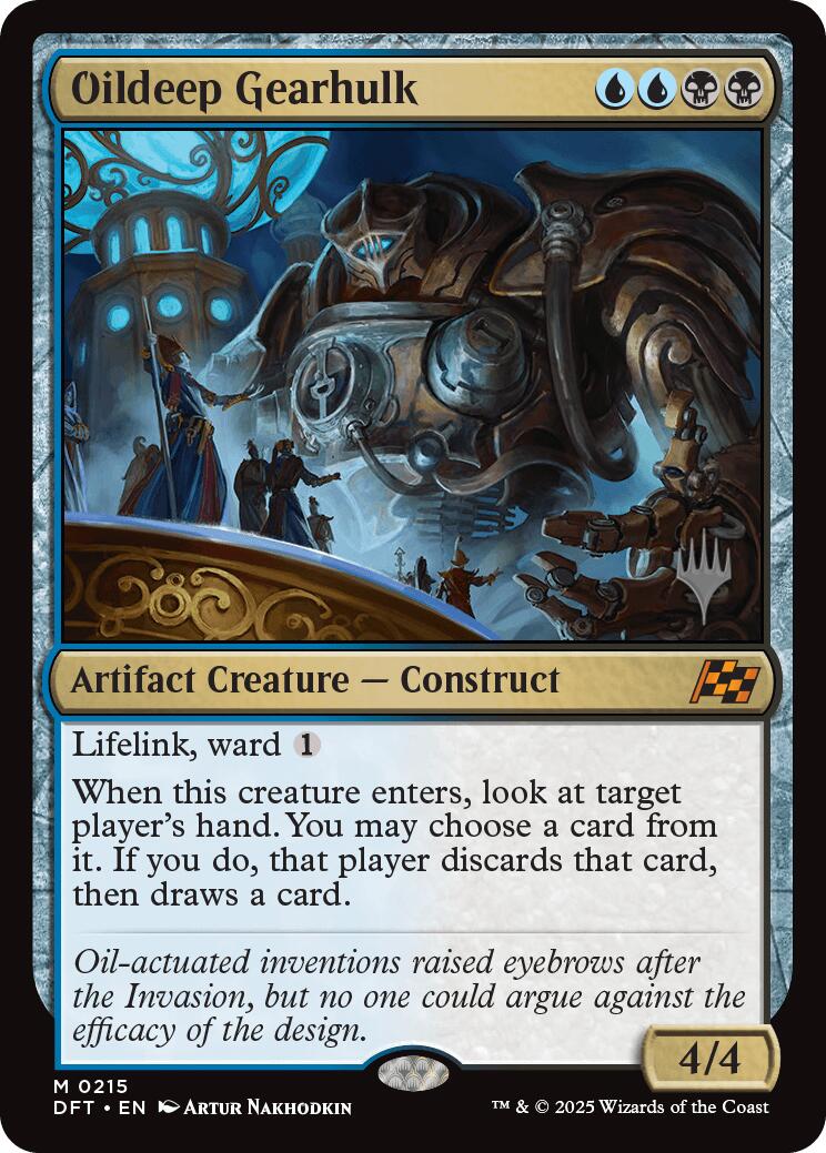 Oildeep Gearhulk (Promo Pack) [Aetherdrift Promos] | Good Games Morley