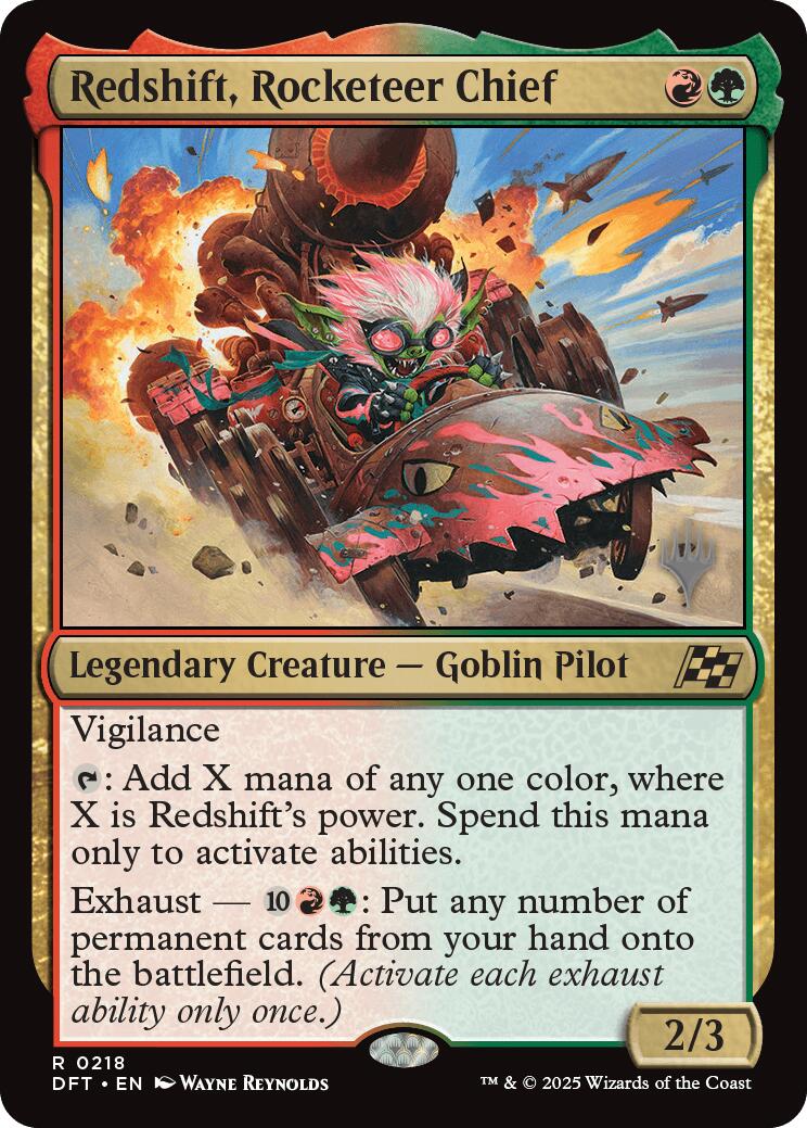 Redshift, Rocketeer Chief (Promo Pack) [Aetherdrift Promos] | Good Games Morley