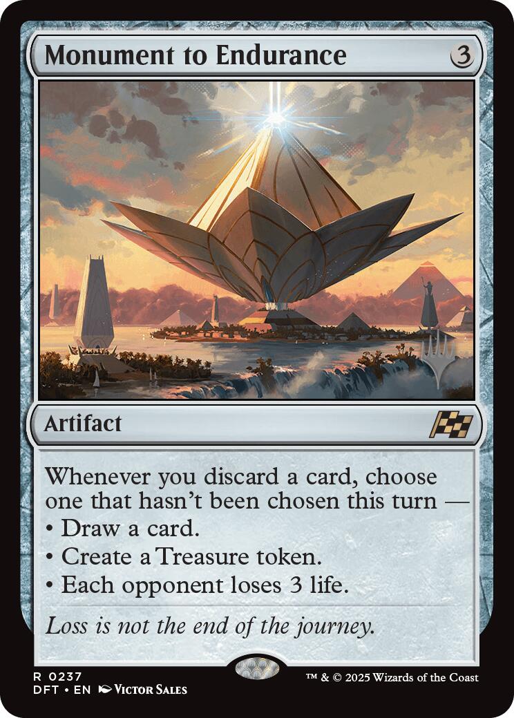 Monument to Endurance (Promo Pack) [Aetherdrift Promos] | Good Games Morley