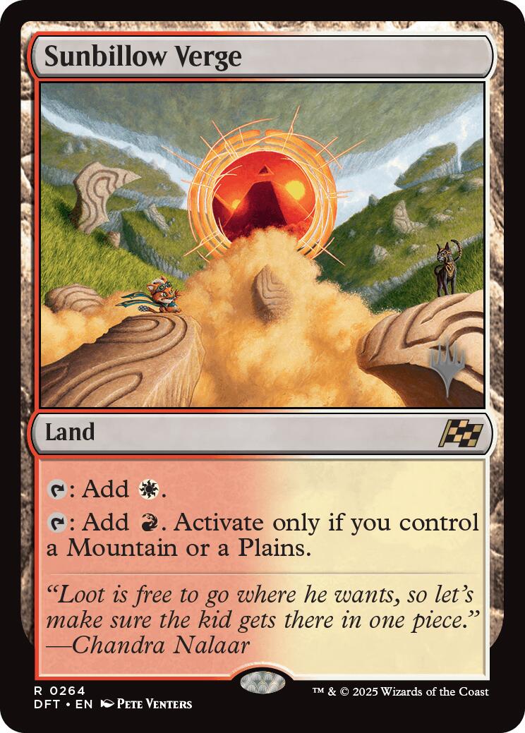 Sunbillow Verge (Promo Pack) [Aetherdrift Promos] | Good Games Morley