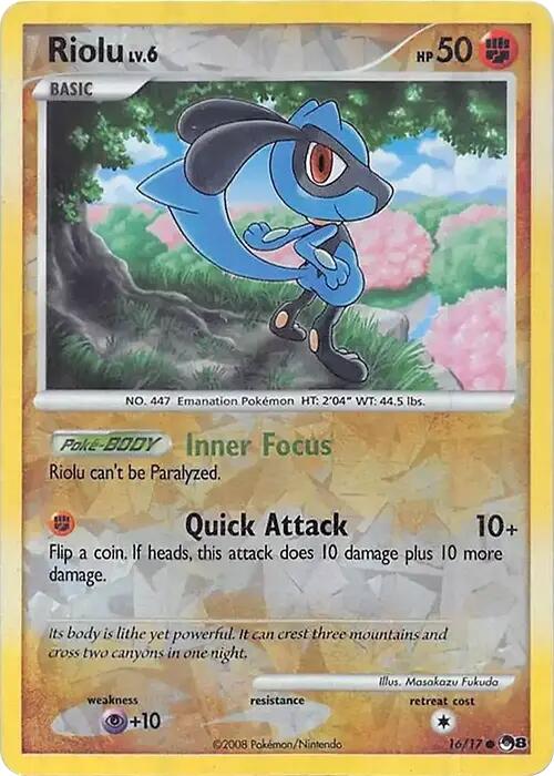 Riolu (016/017) (Cracked Ice Holo) [Miscellaneous Cards] | Good Games Morley