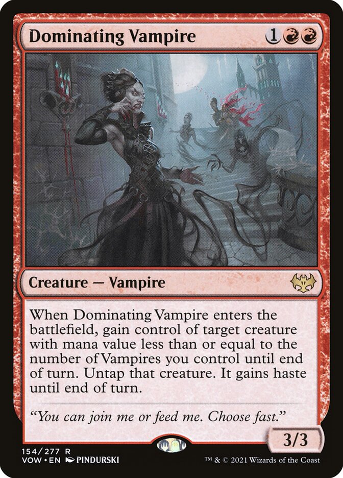 Dominating Vampire 154 (Innistrad: Crimson Vow)  | Good Games Morley