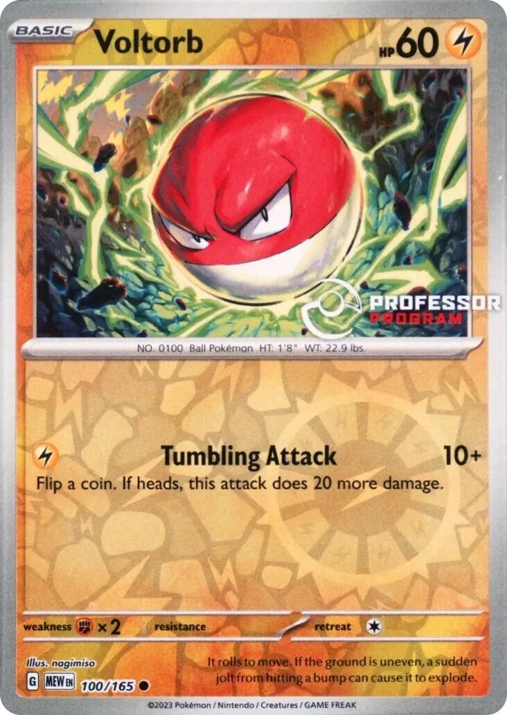 Voltorb (100/165) [Professor Program Promos] | Good Games Morley