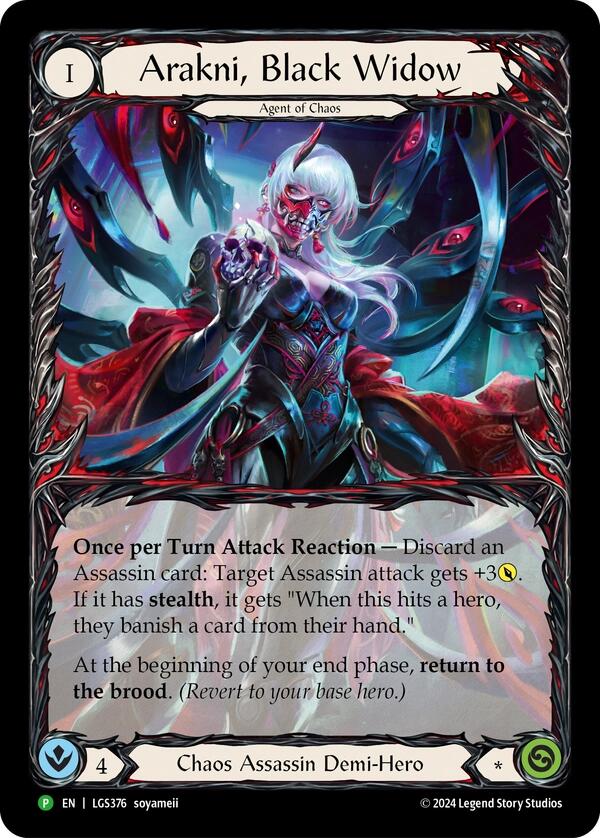 Arakni, Black Widow (Extended Art) [LGS376] (Promo)  Rainbow Foil | Good Games Morley