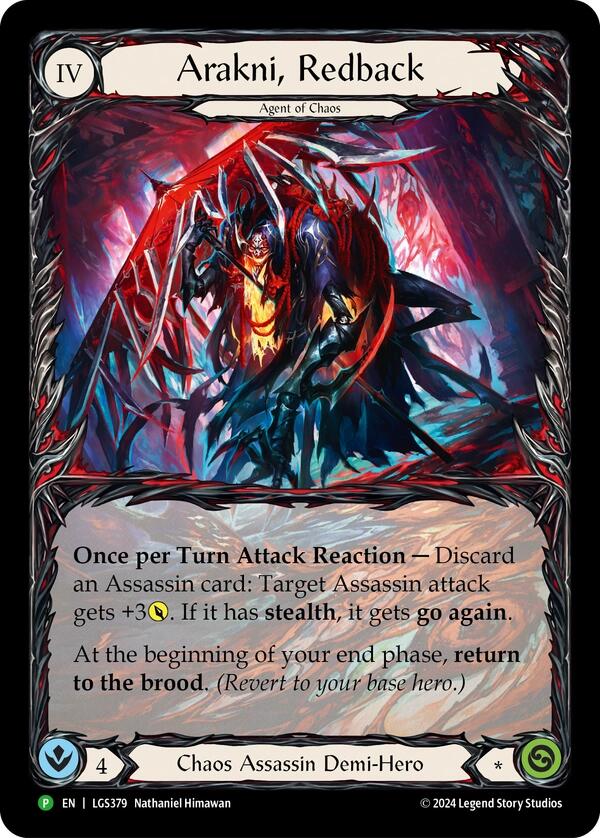 Arakni, Redback (Extended Art) [LGS379] (Promo)  Rainbow Foil | Good Games Morley