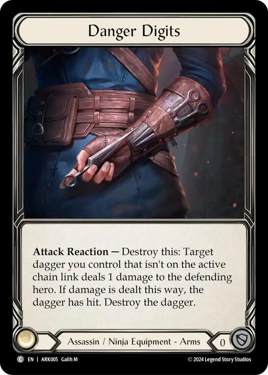 Danger Digits [ARK005] (The Hunted Arakni Blitz Deck) | Good Games Morley