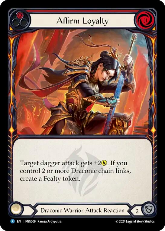 Affirm Loyalty (Red) [FNG009] (The Hunted Fang Blitz Deck) | Good Games Morley