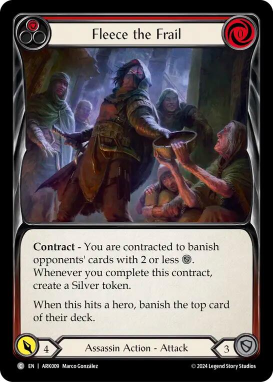 Fleece the Frail (Red) [ARK009] (The Hunted Arakni Blitz Deck) | Good Games Morley