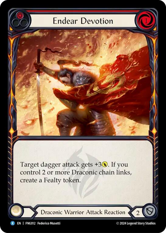 Endear Devotion (Red) [FNG012] (The Hunted Fang Blitz Deck) | Good Games Morley
