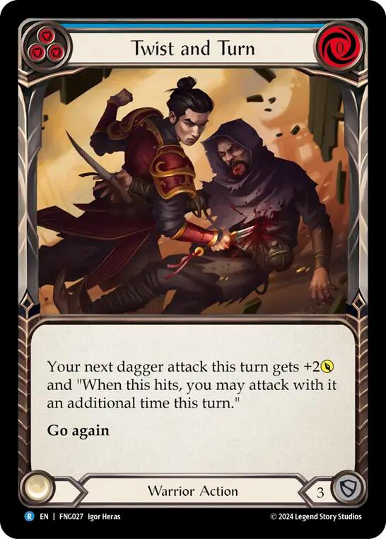 Twist and Turn (Blue) [FNG027] (The Hunted Fang Blitz Deck) | Good Games Morley