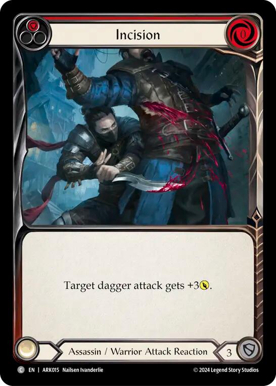 Incision (Red) [ARK015] (The Hunted Arakni Blitz Deck) | Good Games Morley