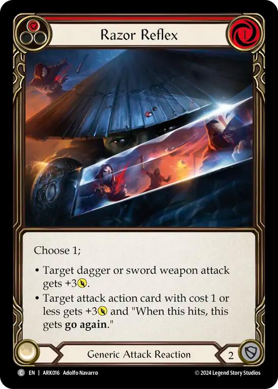 Razor Reflex (Red) [ARK016] (The Hunted Arakni Blitz Deck) | Good Games Morley