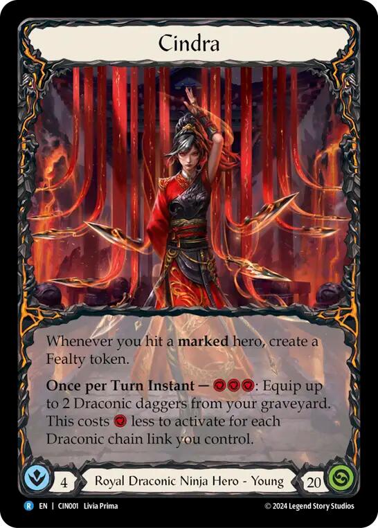 Cindra [CIN001] (The Hunted Cindra Blitz Deck)  Rainbow Foil | Good Games Morley