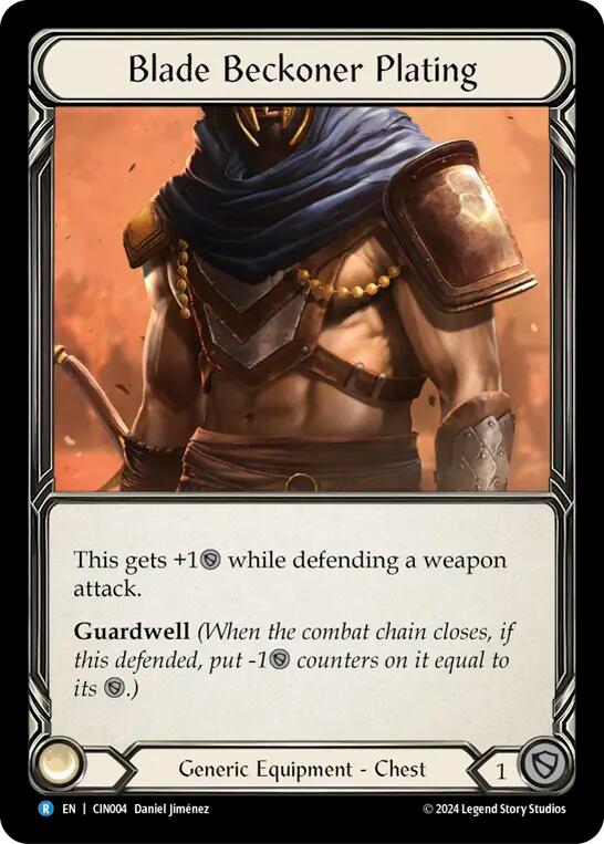 Blade Beckoner Plating [CIN004] (The Hunted Cindra Blitz Deck) | Good Games Morley