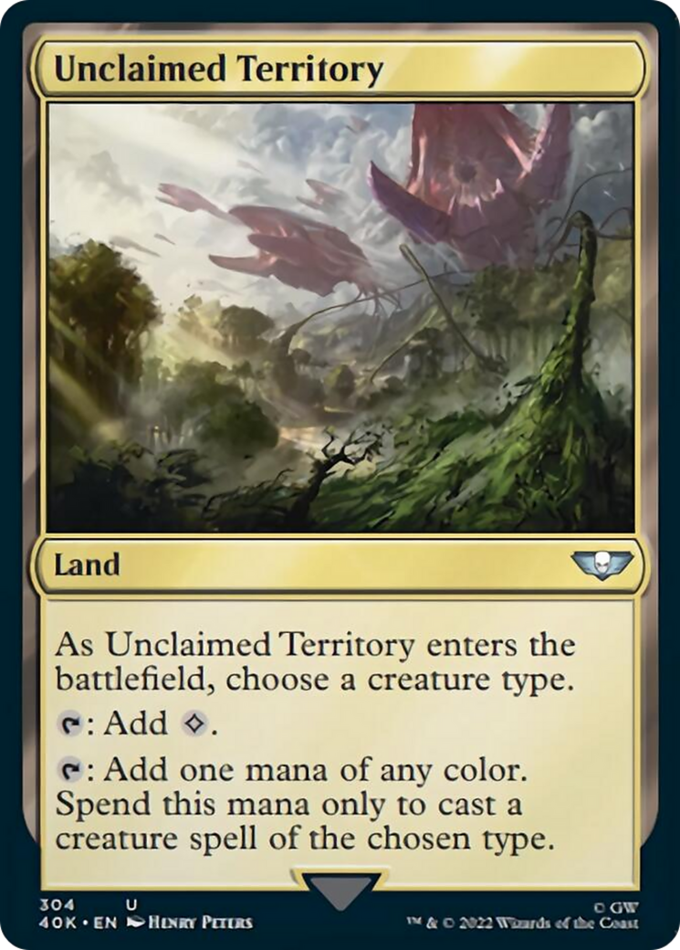 Unclaimed Territory (Surge Foil) [Warhammer 40,000] | Good Games Morley