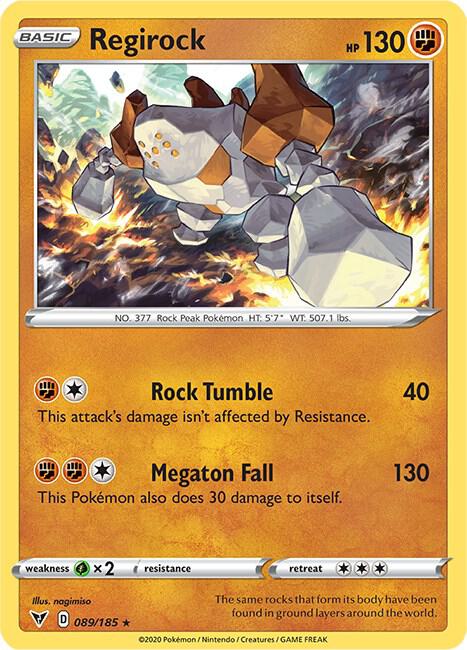 Regirock 089/185 (SWSH04: Vivid Voltage)  - Holofoil | Good Games Morley