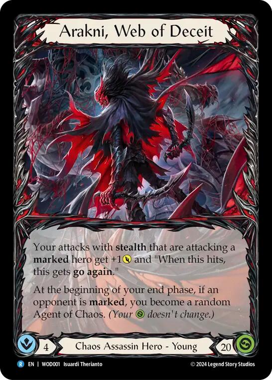 Arakni, Web of Deceit [WOD001] (The Hunted Arakni, Web of Deceit Blitz Deck)  Rainbow Foil | Good Games Morley