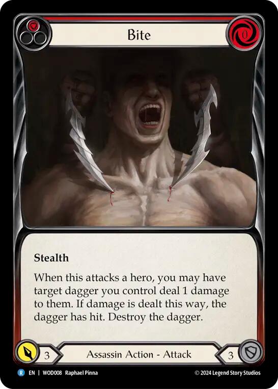 Bite (Red) [WOD008] (The Hunted Arakni, Web of Deceit Blitz Deck) | Good Games Morley