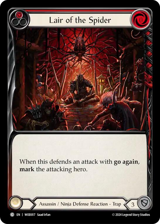 Lair of the Spider (Red) [WOD017] (The Hunted Arakni, Web of Deceit Blitz Deck) | Good Games Morley