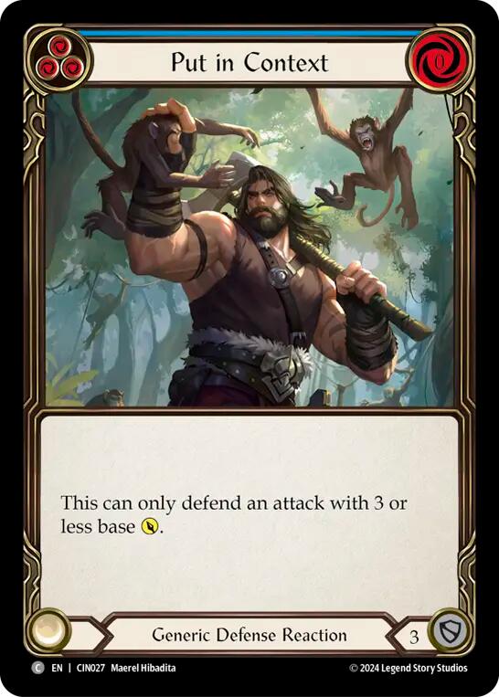 Put in Context (Blue) [CIN027] (The Hunted Cindra Blitz Deck) | Good Games Morley