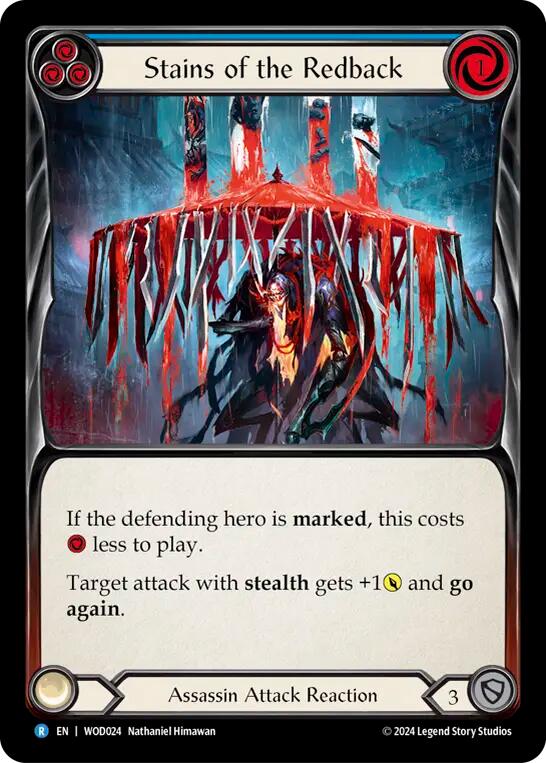 Stains of the Redback (Blue) [WOD024] (The Hunted Arakni, Web of Deceit Blitz Deck) | Good Games Morley