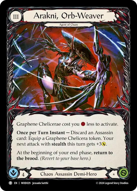 Arakni, Orb-Weaver [WOD029//WOD030] (The Hunted Arakni, Web of Deceit Blitz Deck) | Good Games Morley