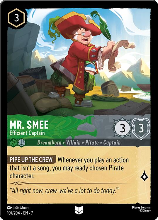 Mr. Smee - Efficient Captain (107/204) [Archazia's Island] | Good Games Morley