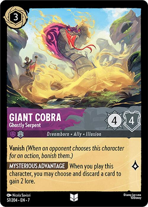 Giant Cobra - Ghostly Serpent (57/204) [Archazia's Island] | Good Games Morley