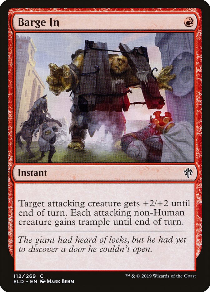 Barge In 112/269 (Throne of Eldraine)  - Foil | Good Games Morley