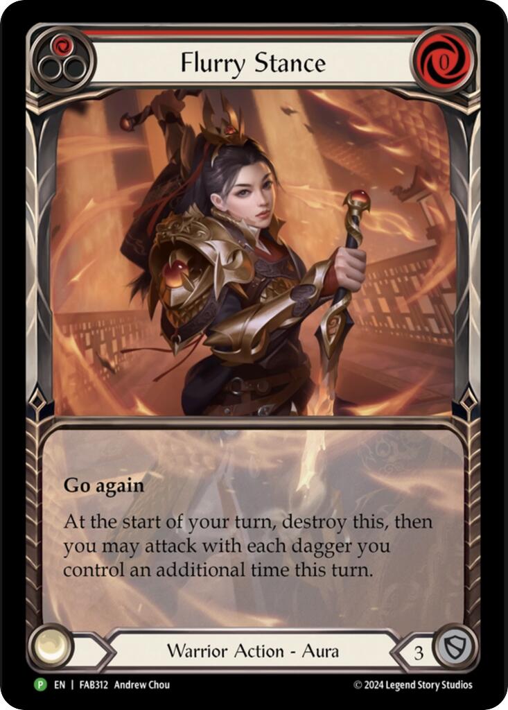 Flurry Stance [FAB312] (Promo)  Rainbow Foil | Good Games Morley