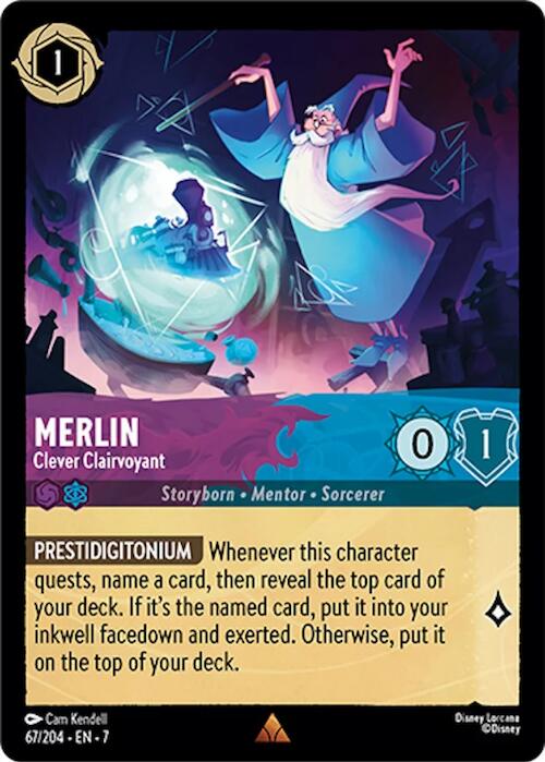 Merlin - Clever Clairvoyant (67/204) [Archazia's Island] | Good Games Morley